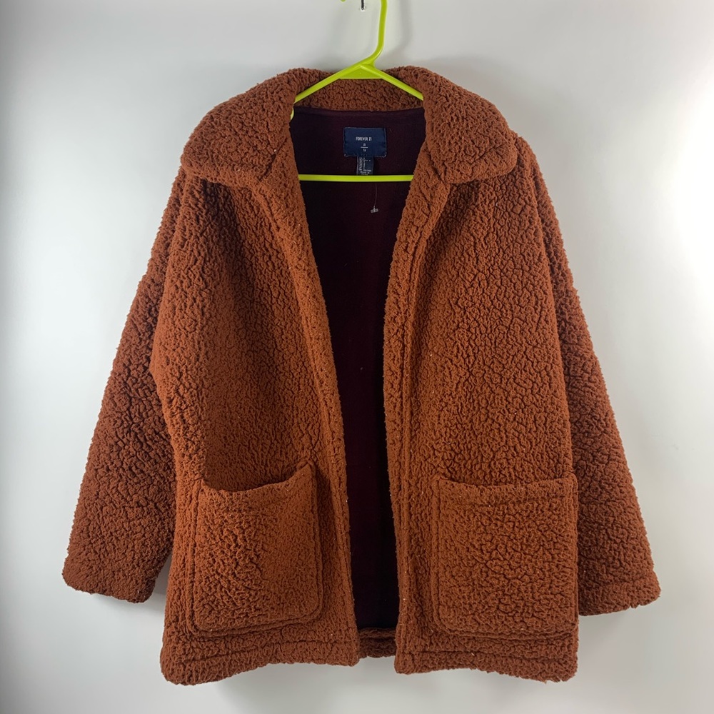 Over sized fur jacket